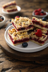 Sticker - Homemade berry pie with streusel