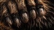 © ArtStage - A close-up of a bears fur and claws. AI generated