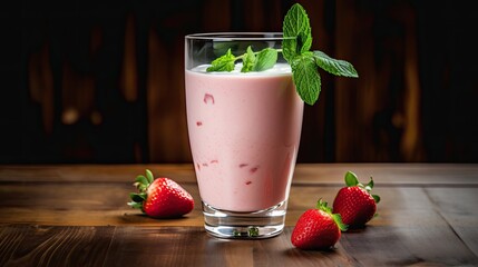 Wall Mural - strawberry smoothie