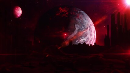 Poster - Global Digital cyberspace futuristic, Sci-Fi abstract background, Cyberpunk wallpaper motion 4k