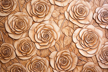 Roses wall art decoration background