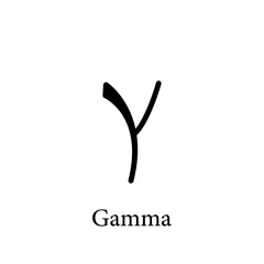 Wall Mural - Gamma icon vector logo design template