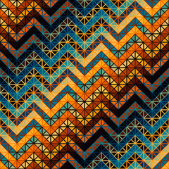 Poster - Seamless vector pattern background of a triangles. Vector chevron pattern