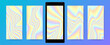 © ingara - Sets of fluid holography screensavers templates for mobile.