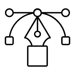 web design thin line icon