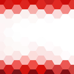 Light Red vector background with set of hexagons. Illustration with set of colorful hexagons. New template for your brand book. eps 10