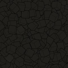 Abstract vector background. Geometric figures. Black cubes.