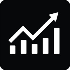 Wall Mural - Business graph icon