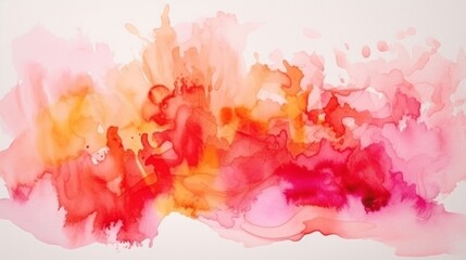Poster - Red Marble Texture Background, Abstract Watercolor Artistic Backdrop, Generative AI