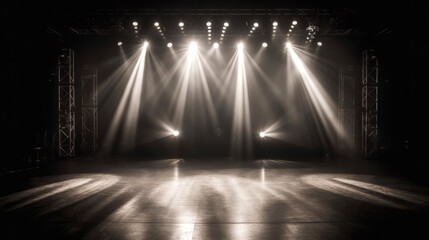 Aufkleber - Spotlight on stage. Generative ai