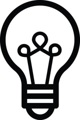 Canvas Print - Light Bulb icon solution