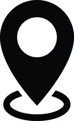 Poster - Mark and Location Symbol on the map icon