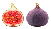 Fig Isolated On White Background, Full Depth Of Field