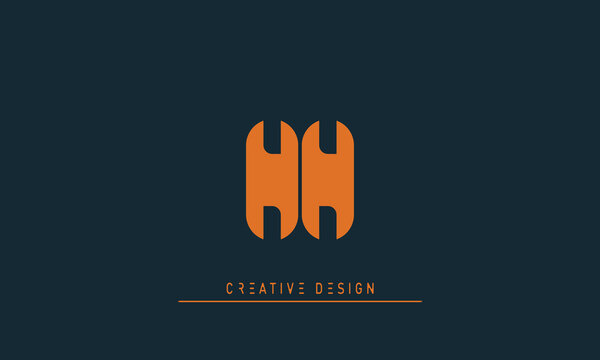 Alphabet letters Modern Creative logo NN 