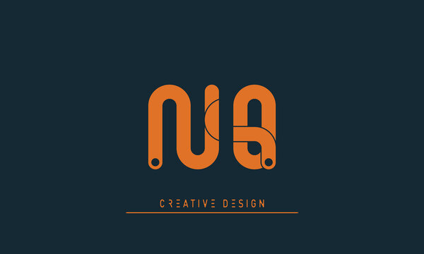 Alphabet letters Modern Creative logo NO , ON