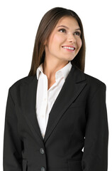 Sticker - Happy smile beautiful businesswoman in a business suit