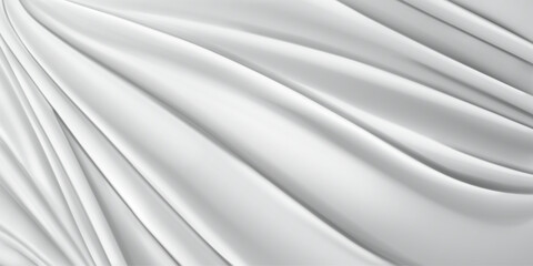 Background of white fabric with many folds