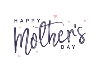 Happy Mothers day Phrase vector graphic design art typography