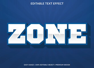 Poster - text effect editable template with abstract style use for business brand and logo