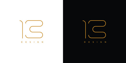 Wall Mural - Modern and sophisticated number 13 logo design.