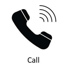 Fototapete - Call  Vector   Solid Icons. Simple stock illustration stock