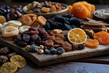 Wall Mural - Lots of dried fruit. AI Generated