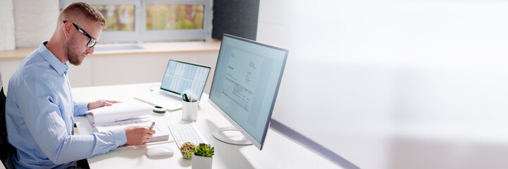 Poster - Online Electronic Invoice And Finance Audit