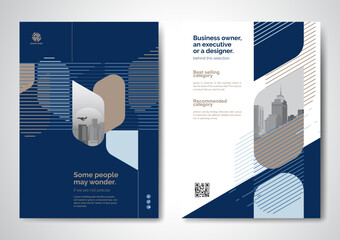 Poster - Template vector design for Brochure, AnnualReport, Magazine, Poster, Corporate Presentation, Portfolio, Flyer, infographic, layout modern with color size A4, Front and back, Easy to use.