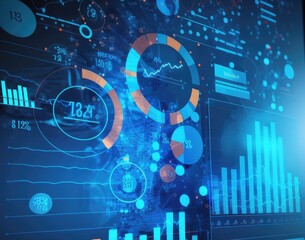 Business data analysis and analytics of customers insights with charts.Generative AI