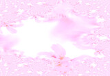 Fototapeta Kwiaty - ピンク色のの流線形のフラクタル画像