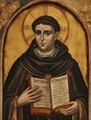 © ckybe - St. Thomas Aquinas, Patron Saint of Educators, Students and Learning. Generative Ai.