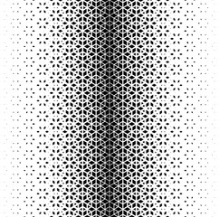 Poster - Geometric pattern of black figures on a white background.Option with a SHORT fade out.Japanese classical pattern in style kumiko.