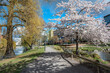 © rolf_52 - City park Strömparken during spring in Norrköping, Sweden. Norrköping is a historic industrial town.