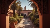Fototapeta Uliczki - Exploring the Charm and Culture of Marrakesh, Morocco