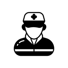 Wall Mural - First Responder icon in vector. Illustration
