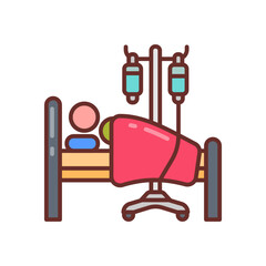 Wall Mural - Septic Shock icon in vector. Illustration