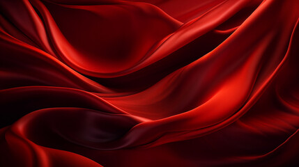 abstract, texture, background, pattern. texture of luxury bright red silk waves background. generati