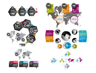 Canvas Print - Vector set of web elements ready to use