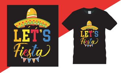 Cinco De Mayo Typography Vector T Shirt Design,