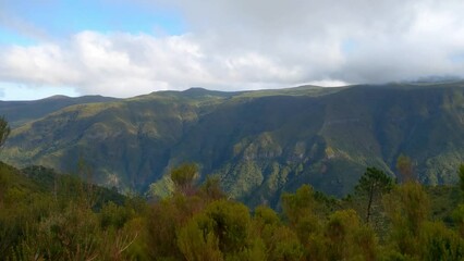 Wall Mural - The green slopes of the mountains on the island. Hiking