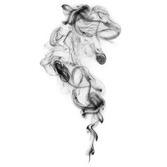 Canvas Print - Black smoke, cut out