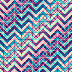 Poster - Seamless vector pattern background of a triangles. Vector chevron pattern