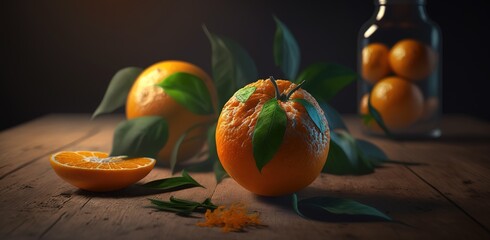 Poster - A new orange for the table Generative AI