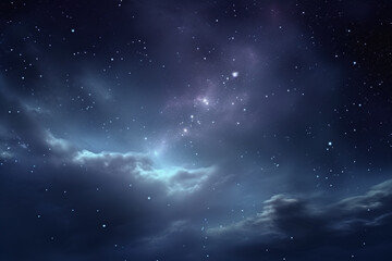 Wall Mural - Deep space with stars.Created using Generative AI technology.