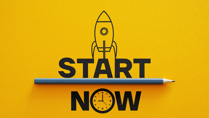Poster - Start Now is shown using the text