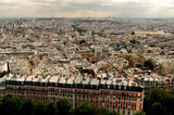 Fototapeta Paryż - Aerial photo of Paris, France