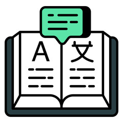 Wall Mural -      Vector design of language translator icon