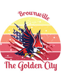 US Cities t-shirt designs vector - The Golden City