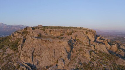 Wall Mural - Ancient City Silyon in Antalya region at sunset, Turkey