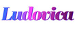 Ludovica - pink and blue color - female name - ideal for websites, emails, presentations, greetings, banners, cards, books, t-shirt, sweatshirt, prints

